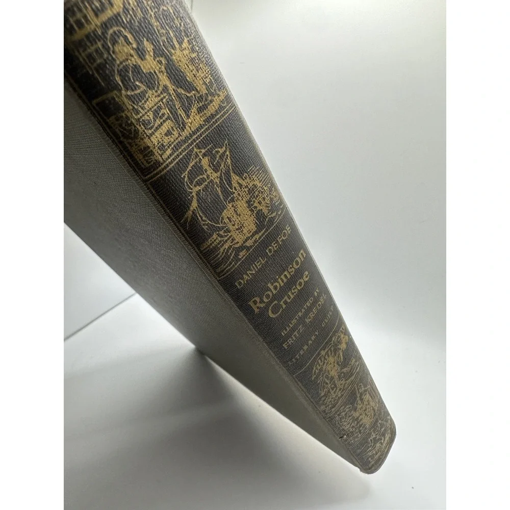 Robinson Crusoe‎ 1946 Daniel Defoe Hardcover Illustrated by Fritz Kredel